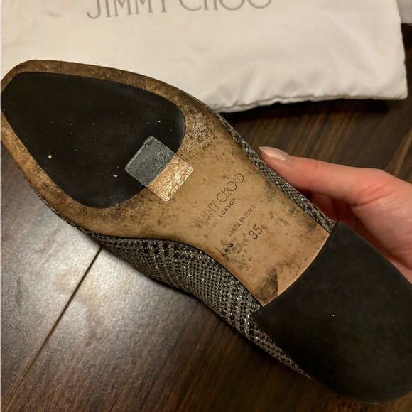 Jimmy Choo flat loafers glittery - Picture 4 of 5